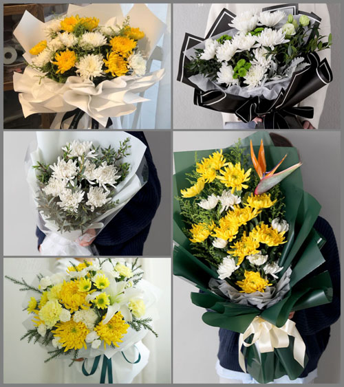 湖南郴州资兴市香花乡白事花束代送